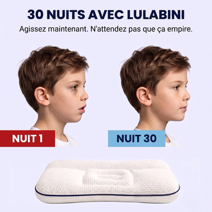 Avant après 30 nuits avec l'oreiller LulaBini